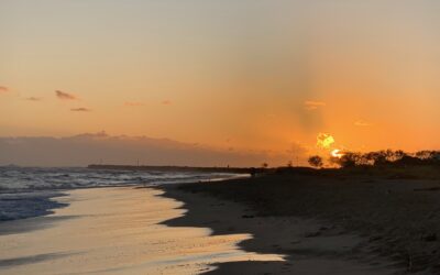 sunrise over the beach