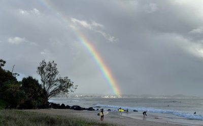 There are rainbows