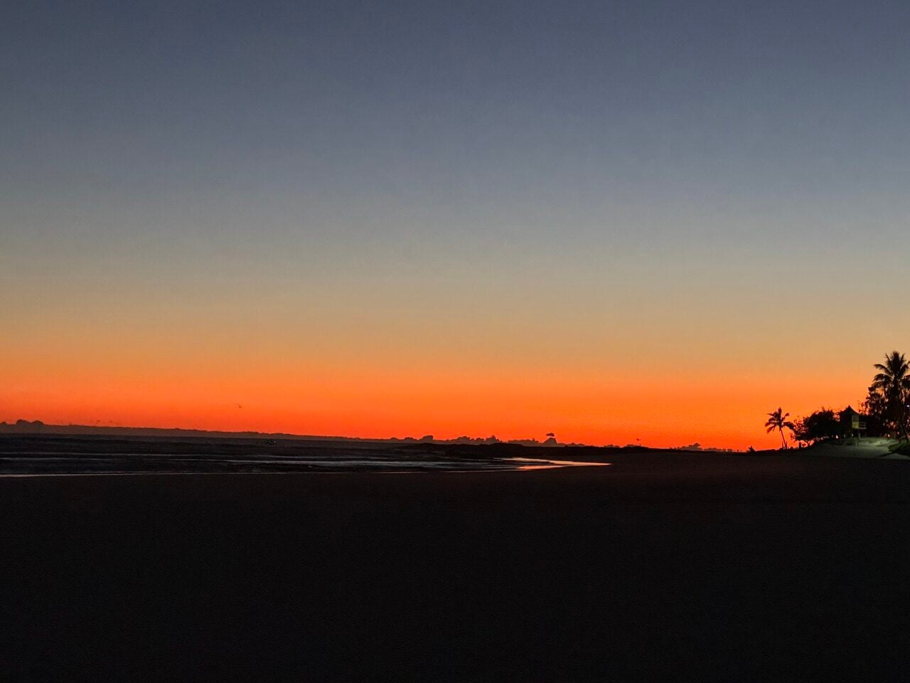 beautiful orange sunrise