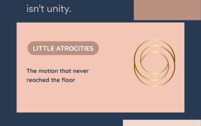 The motion that never reached the floor
