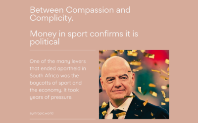 Between Compassion and Complicity. Money in sport confirms it is political