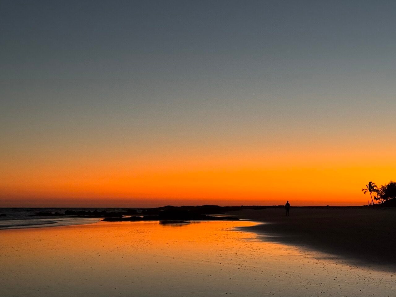golden reflected light over ocean, sunrise