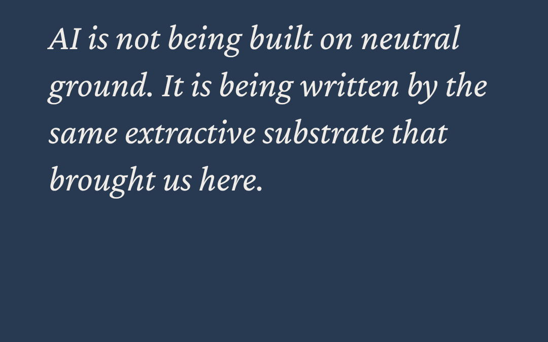 AI Is Being Written from the Same Substrate That Is Killing the Living World