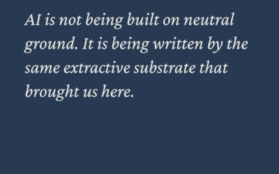 AI Is Being Written from the Same Substrate That Is Killing the Living World